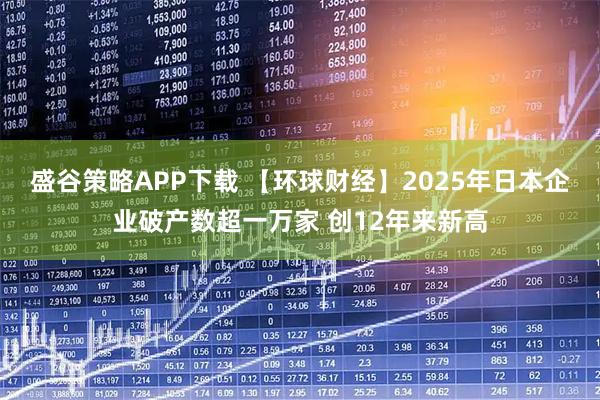 盛谷策略APP下载 【环球财经】2025年日本企业破产数超一万家 创12年来新高